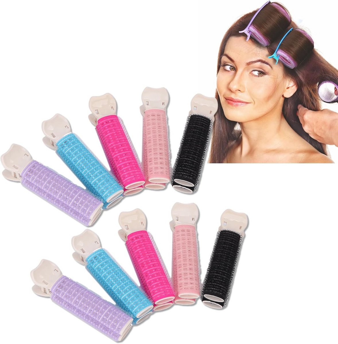 10 Stuks Haarclip Krulspelden voor Snel Krullend Haar en Haarstyling