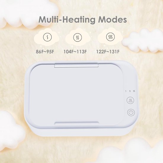 Baby Billendoekjes Warmer met Groot Formaat - Constante Warmte voor Pasgeborenen — afbeelding 2