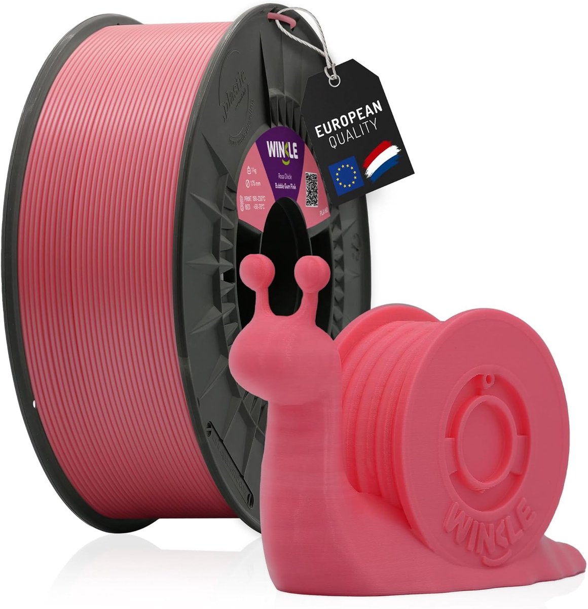 PLA 3D Printer Filament 1.75mm Asgrijs, 1kg Spoel - Milieuvriendelijk Materiaal voor 3D Printers