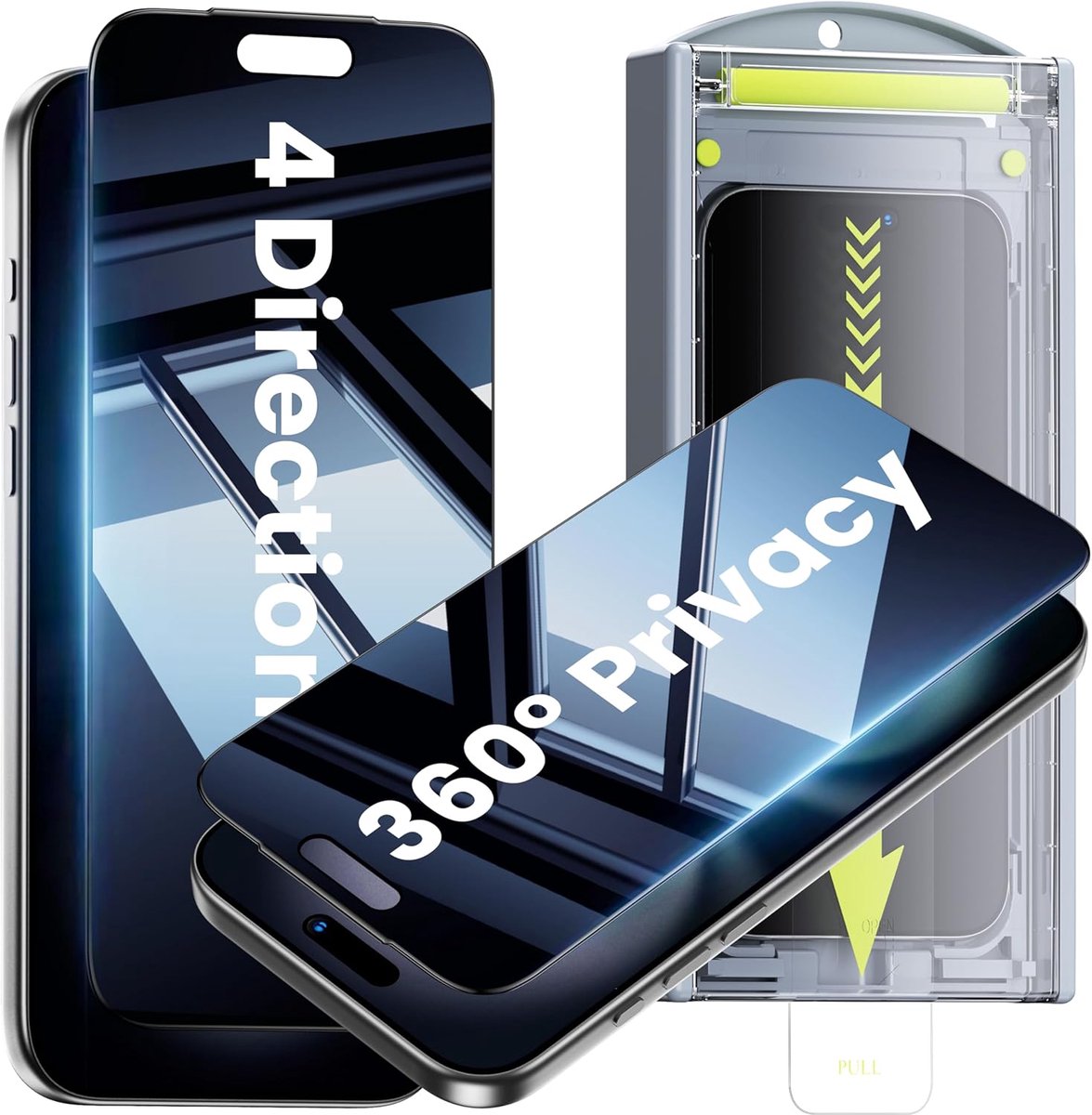 Privacy Screenprotector voor 17 inch Laptop - 360° Anti Spy Gehard Glas