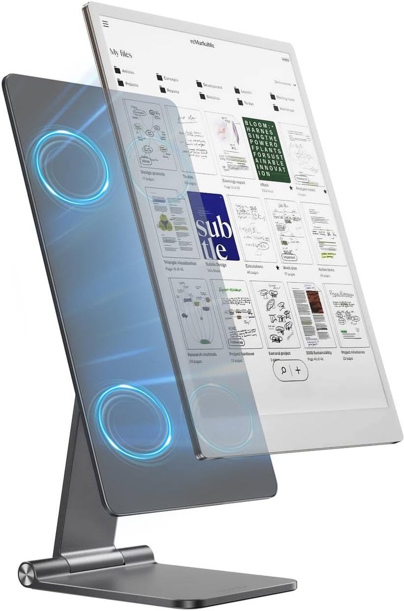 Magnetische Standaard voor Tablet 11,8 inch Aluminium Opvouwbaar 360° Verstelbaar