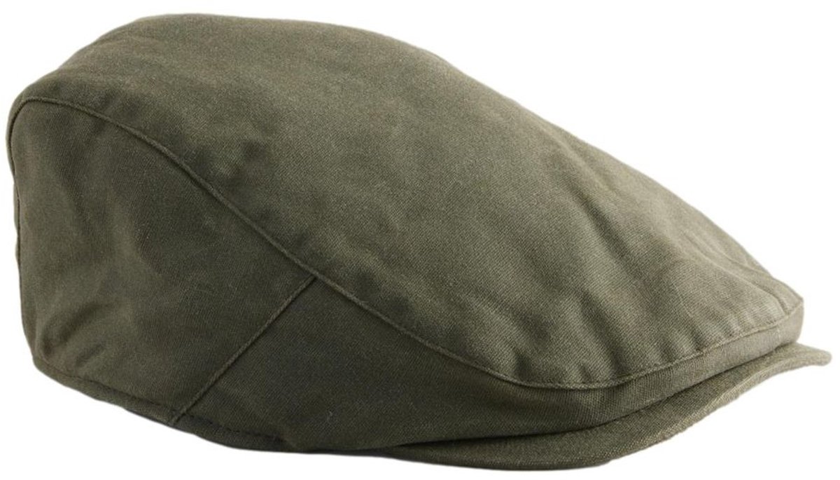 Next - Heren - Platte pet van gewaxt canvas - Groen