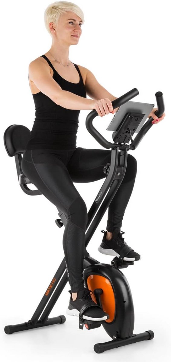 Opvouwbare Hometrainer met Vliegwiel en Weerstandsinstelling voor Thuis Fitheidstraining
