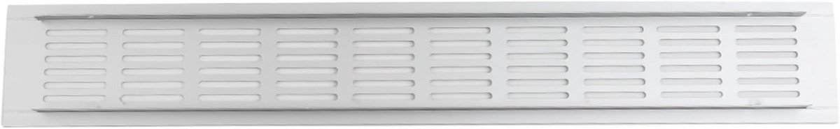 Aluminium Ventilatie Rooster voor Kast, Deur en Keuken - Zilver (60x400mm)