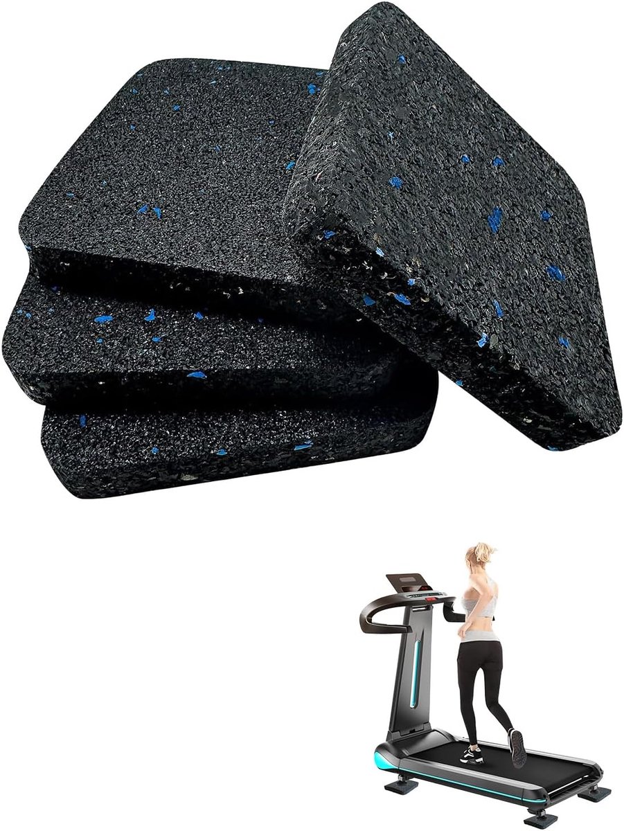 4x Anti-Vibratie Rubberen Onderzetters voor Wasmachine en Droger