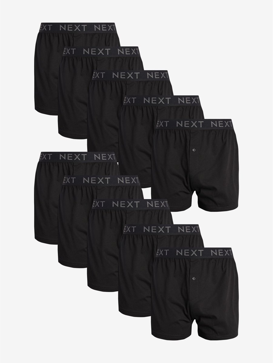 Next - Heren - Boxershorts met wijde pasvorm - Zwart