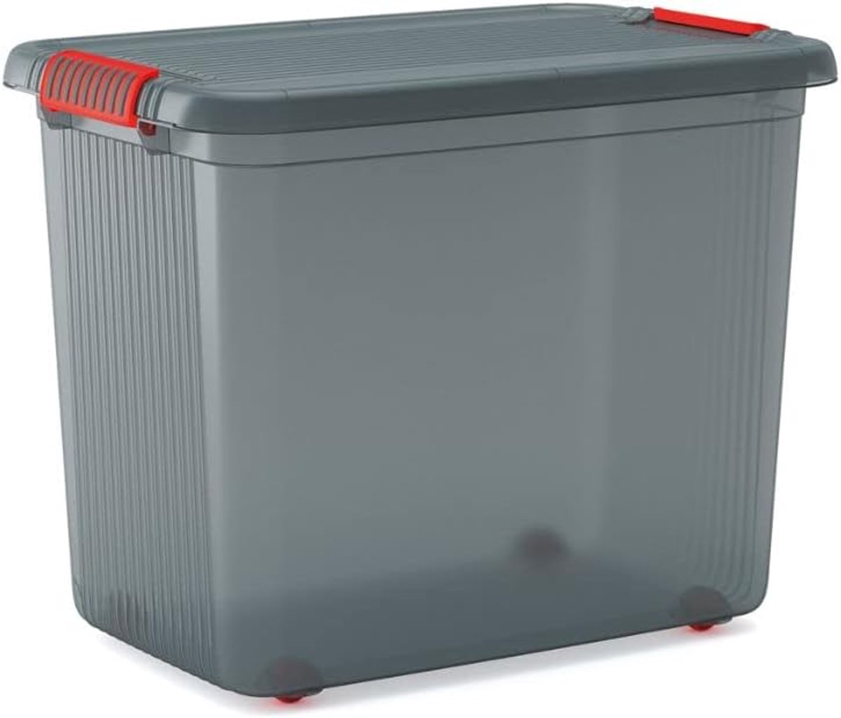 Grote Transparante Opbergbox XXL met Deksel en Klem