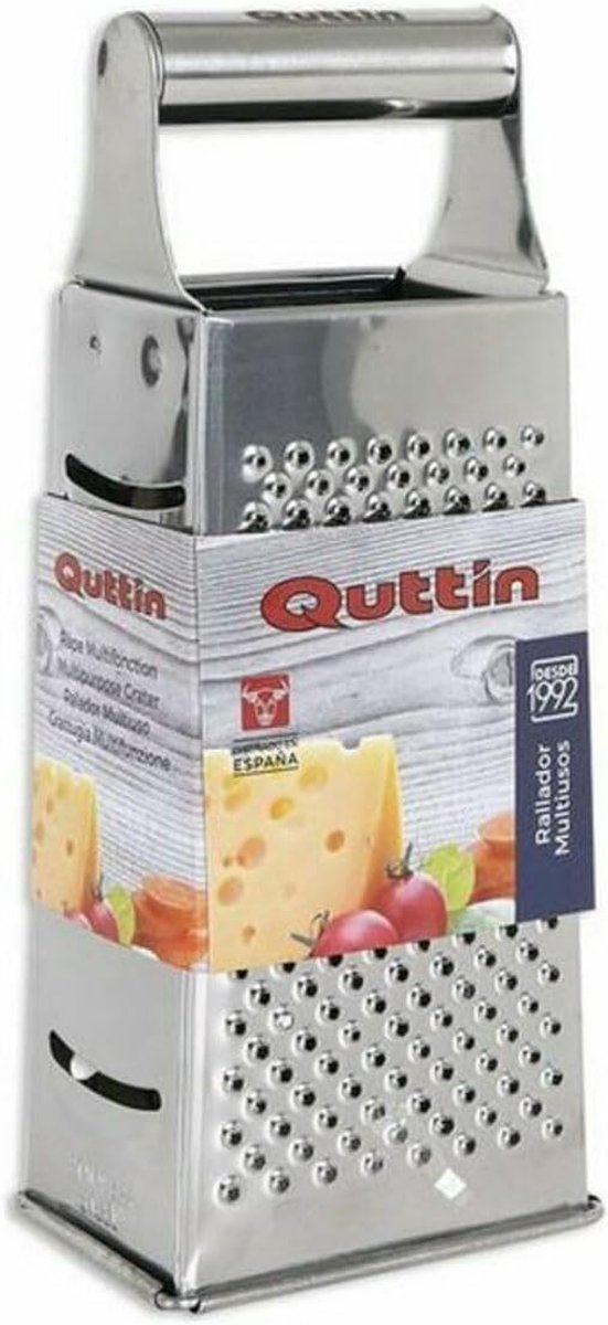 RVS Multifunctionele Kaasrasp met 4 Zijden, 20 cm