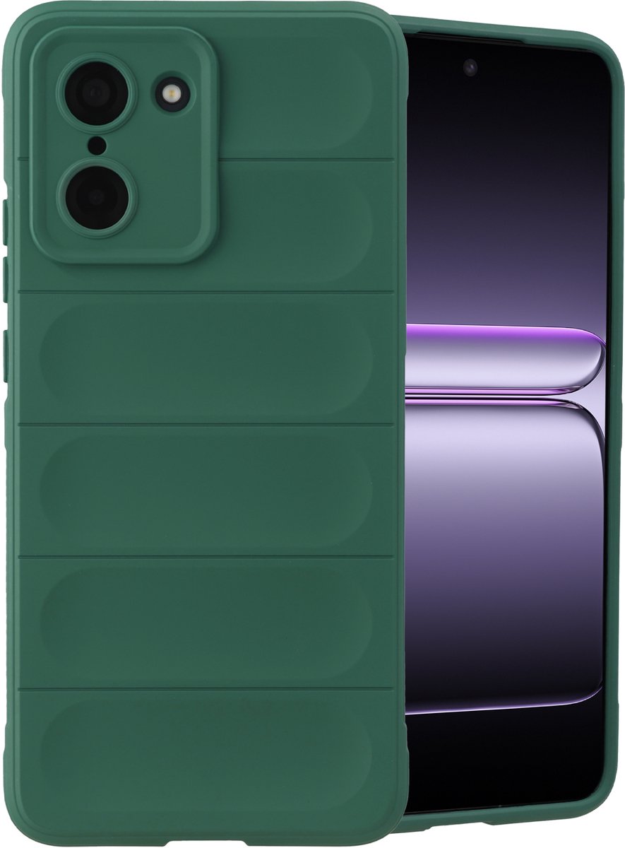 imoshion Hoesje - Geschikt voor OnePlus Nord CE5 - EasyGrip Backcover - Donkergroen