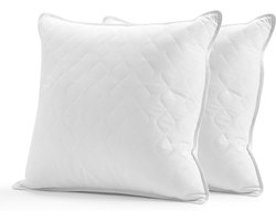 Luxe Dons- en Veren Kussen 80x80 cm - Hotelkwaliteit, Ademend en Gecertificeerd