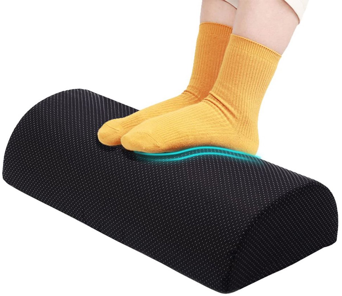 TuseRxln Voetenrustpad – Ergonomisch – Onder bureau steun – 1 stuk – Grijs