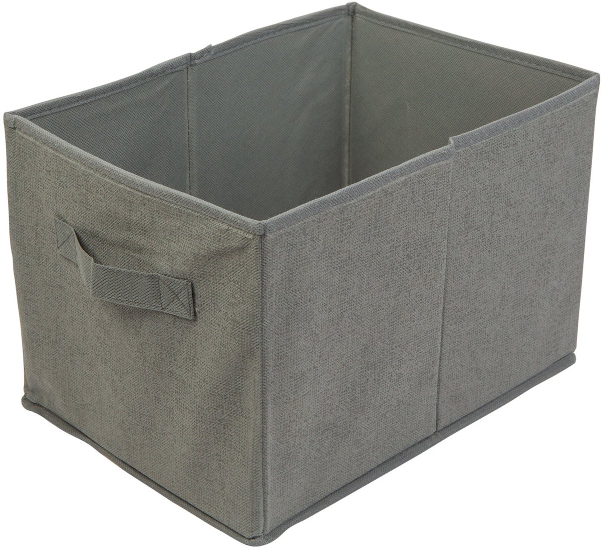 Stoffen Opbergbox met Handvat – Opvouwbare Opbergdoos Organizer – Grijs – 32 x 22 x 22 cm – 15L [BW2076]
