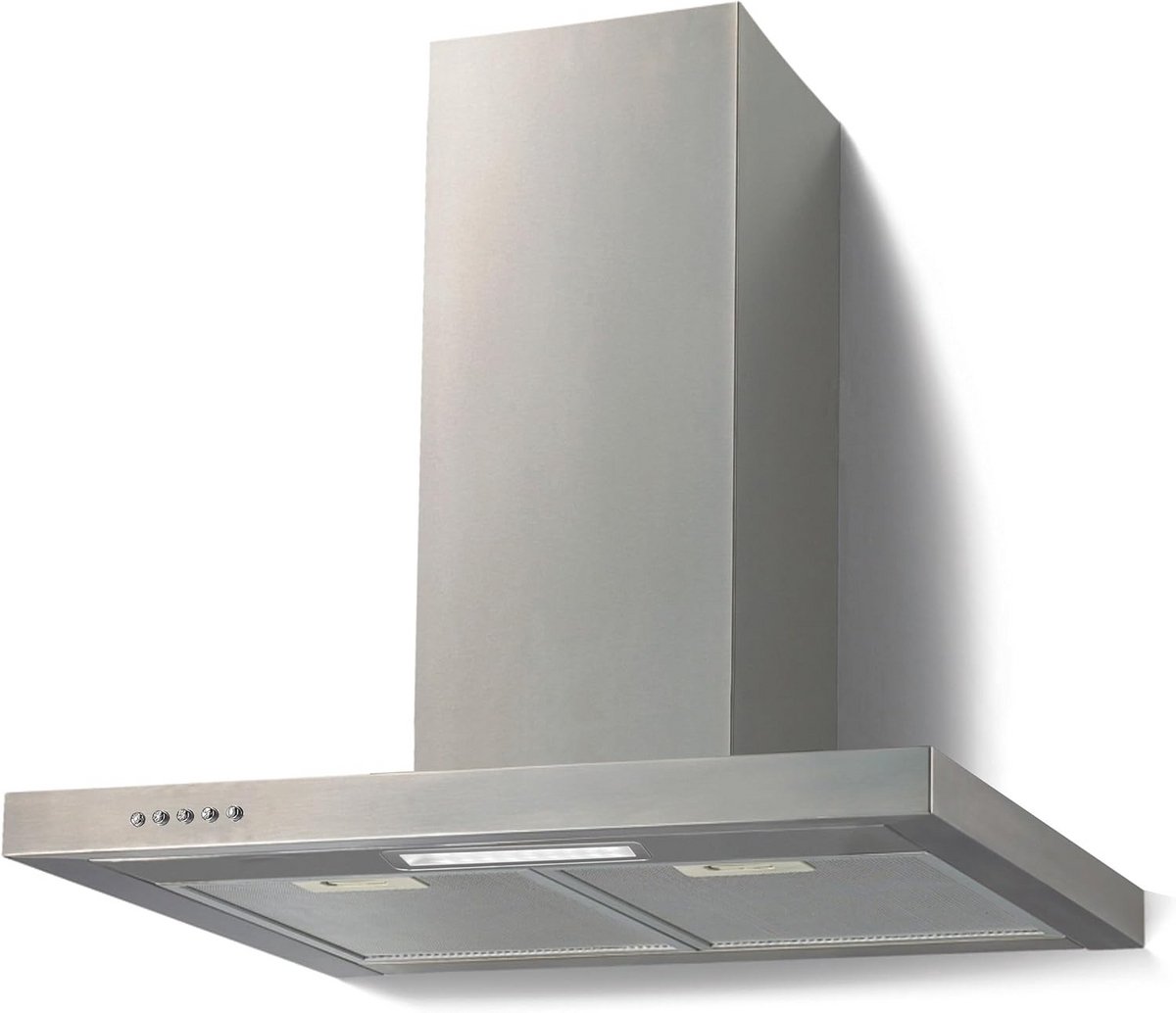 Afzuigkap 60 cm Wandmodel RVS Schouwkap met LED Verlichting