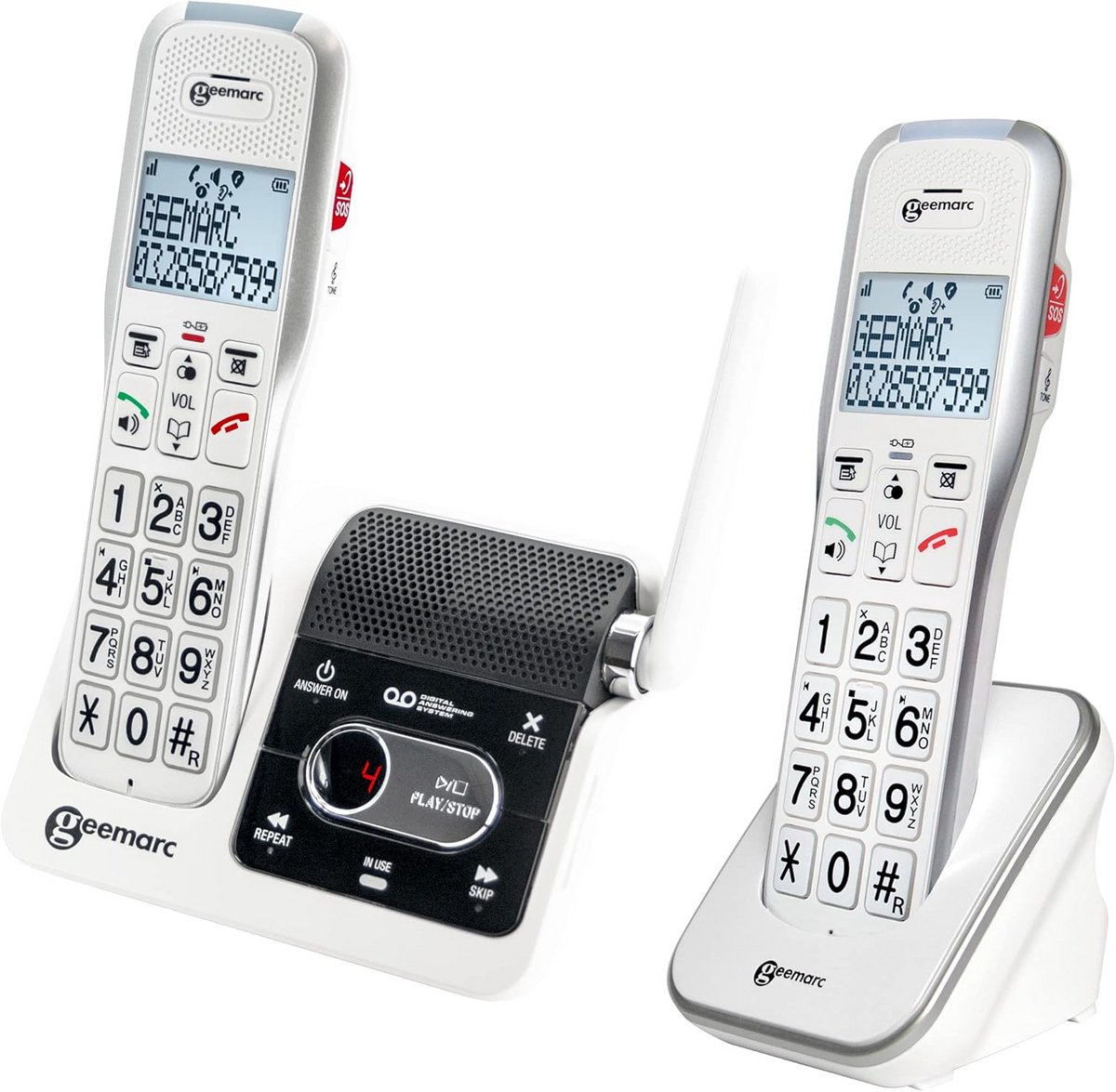 Draadloos DECT Telefoon Set met Extra Luide Ontvangst en Antwoordapparaat