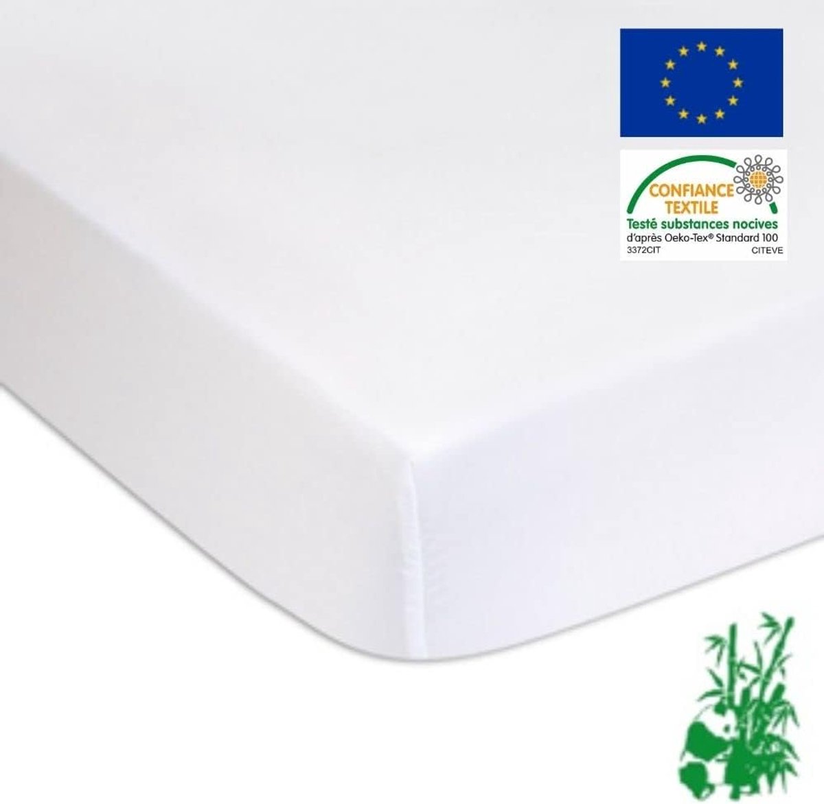2x Badstof Matrasbeschermer Babybed - Bamboe Viscose - 60x120 cm - Ademend & Zacht