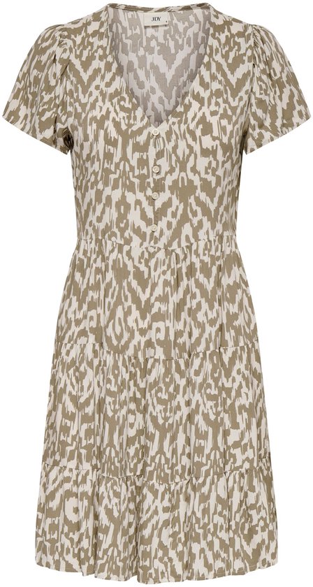JDY - JDYSEZEN LIFE S/S BUTTON DRESS WVN DIA - Dames - Mini jurken