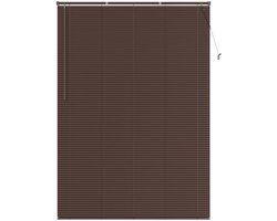 vidaXL - Venetiaanse - jaloezie - Donkerbruin - met - Patroon - 213 - x - 150 - cm - 25 - mm