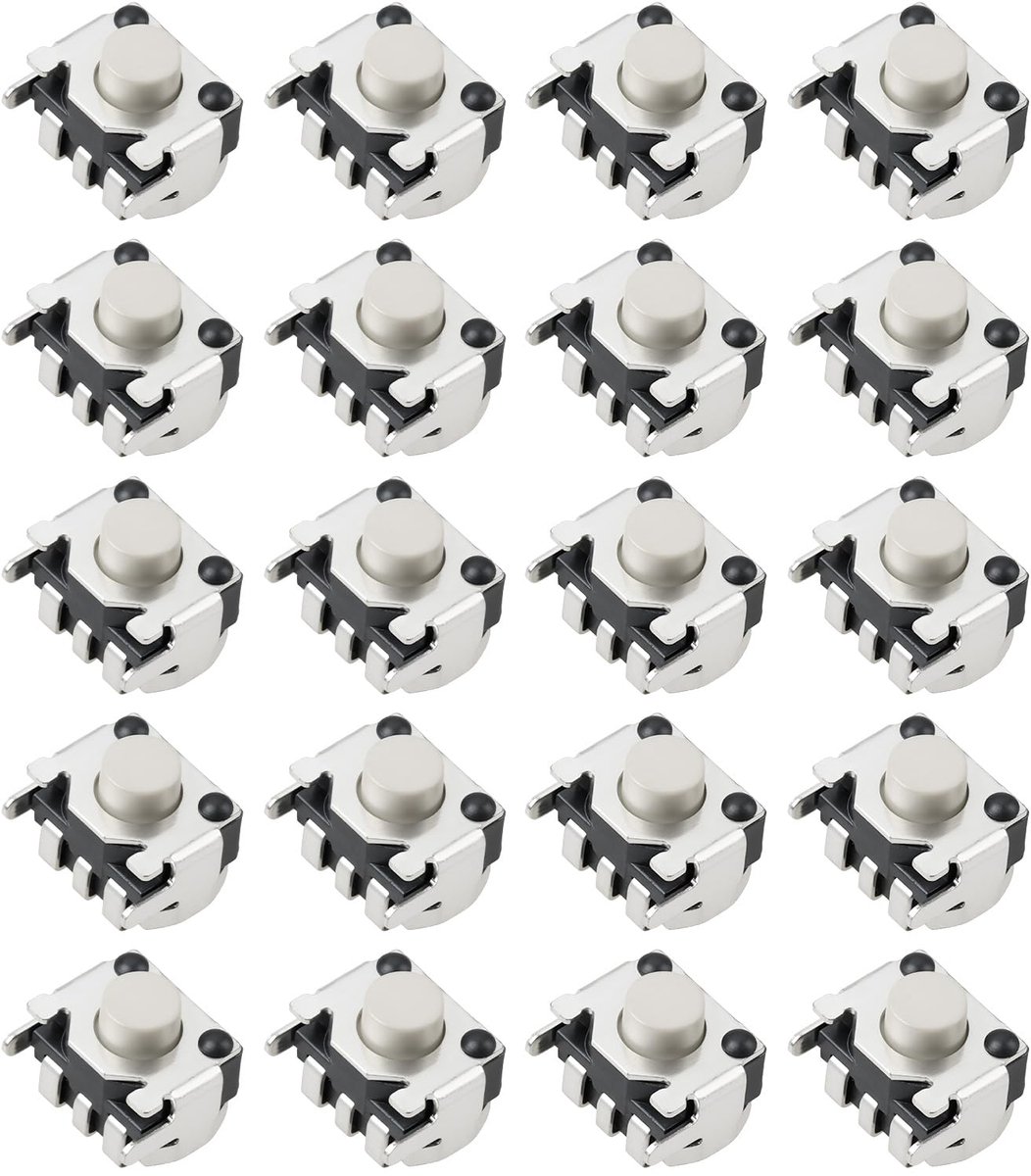 30 Stuks Schouderknoppen voor Nintendo DS Lite - Vervangende LR Knoppen - 4x4,5x3,5 mm
