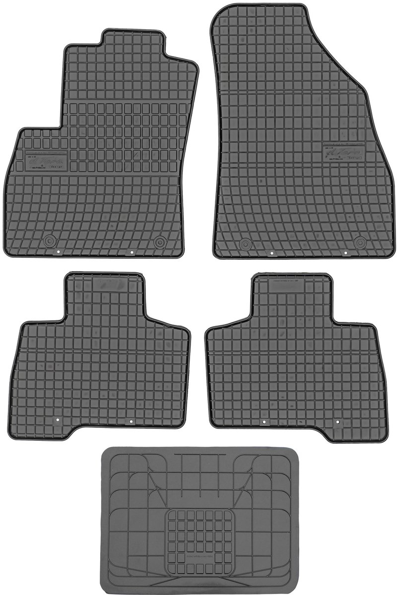 Max-Dywanik Frogum Serie - Rubber Automatten - Peugeot Bipper - Zwart