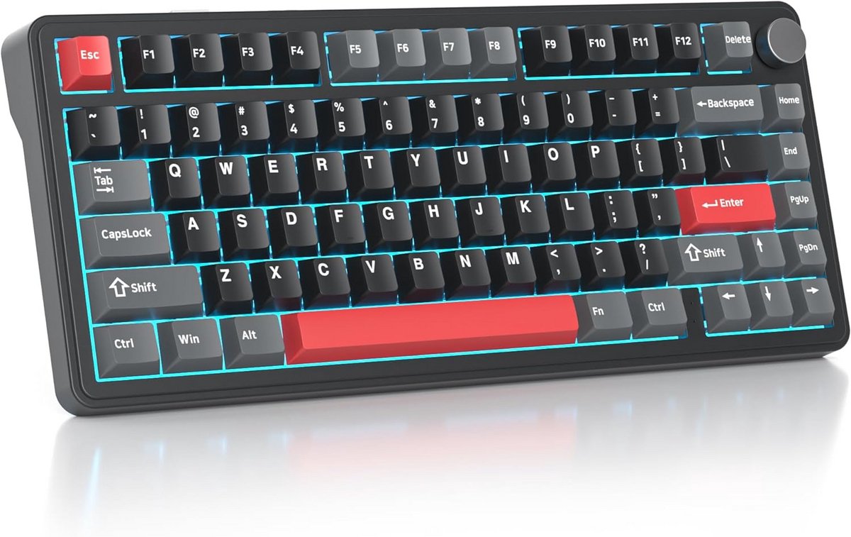 Compact 75% Mechanisch Toetsenbord met Gasket Mount en Meerdere Connectiviteitsopties