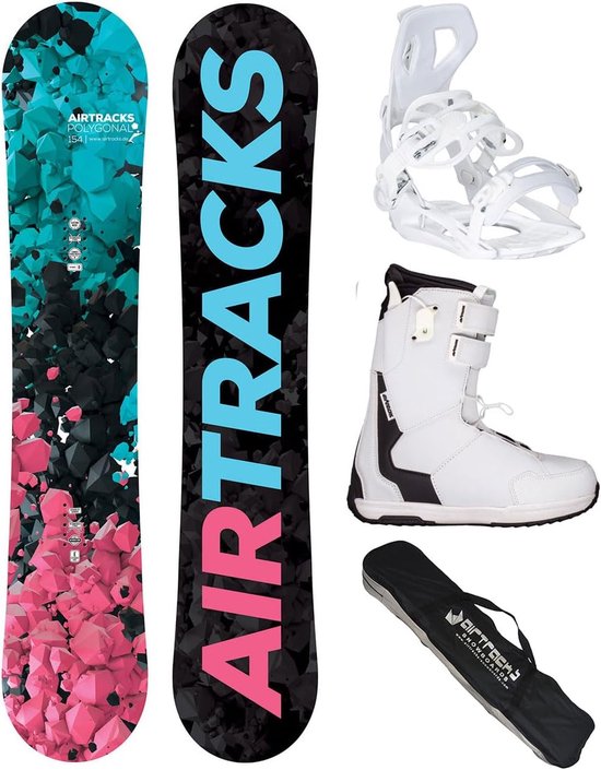 Compleet Dames Snowboard Set: All-Mountain Board, Softbindingen en Snowboardboots