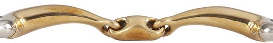 BR Mors bout à bout Soft Contact double brisure 16mm. 12.5 Or
