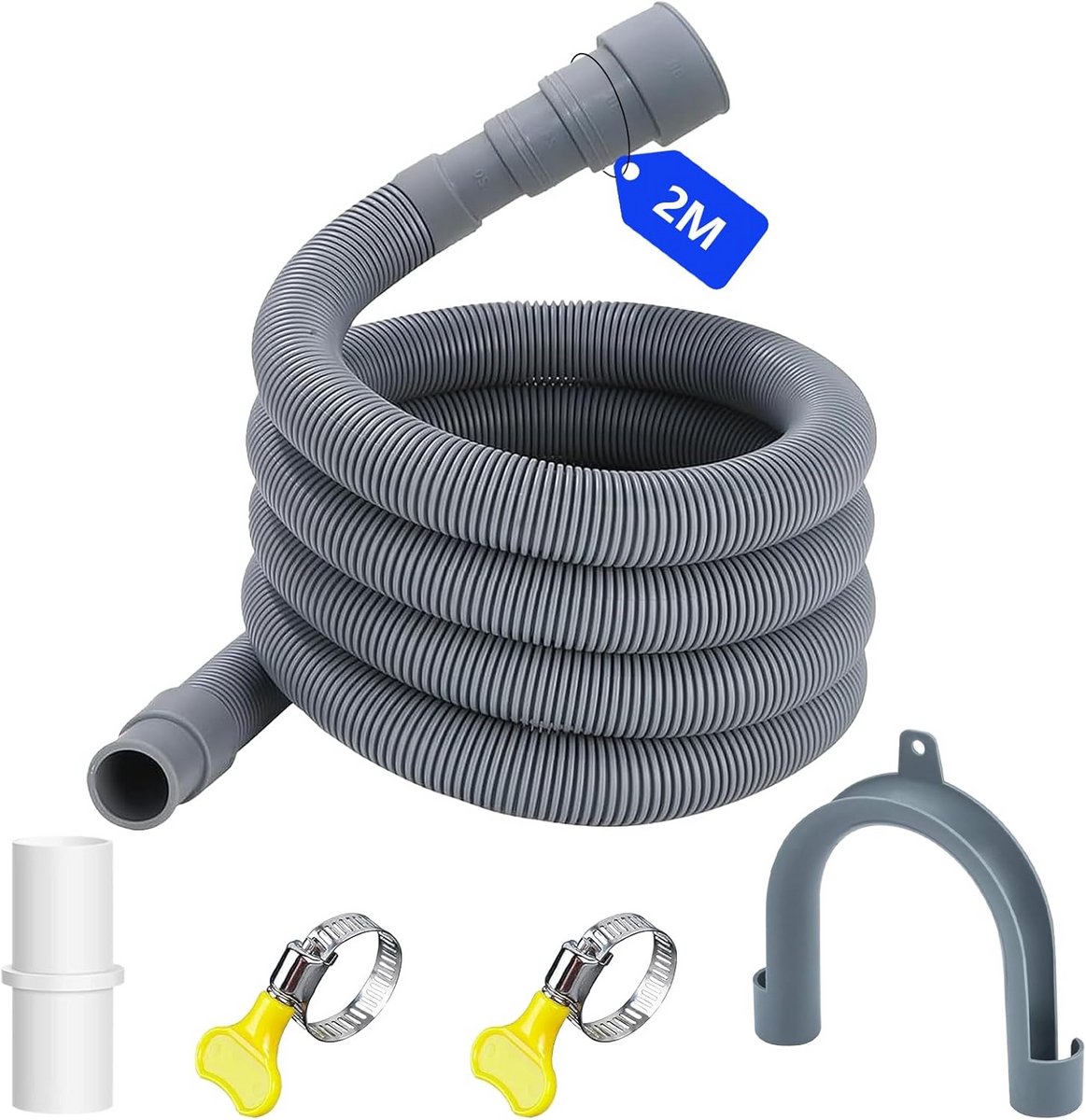 Universele Afvoerslang voor Wasmachine 2 Meter