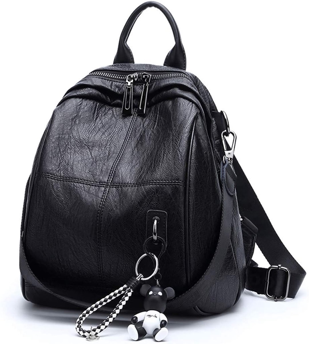 Modieuze Dames Handtas en Crossbodytas van PU Leer met Korte Hengsels