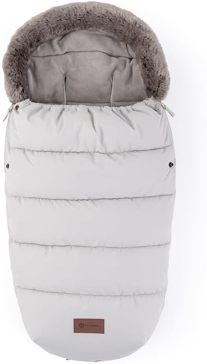 Voetenzak Kinderwagen - Winterzak Baby - Warm Blijven - 4-in-1 Functionaliteit - 100 cm - Champagne