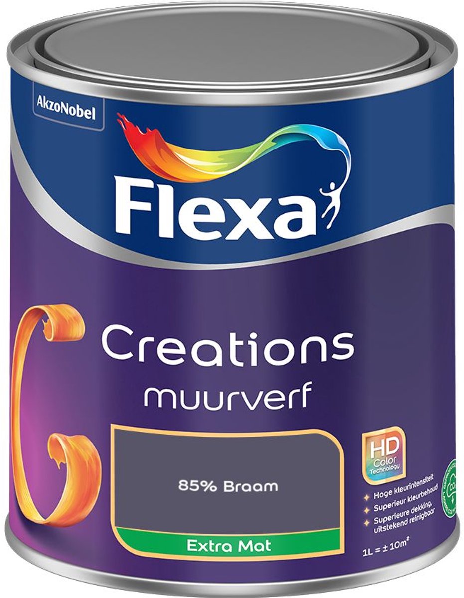 Flexa Creations Muurverf Extra Mat 85% Braam 1 L