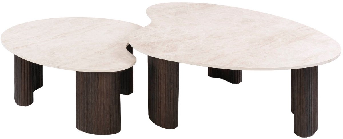 Fraaai - Santana salontafel set van 2 - 3D keramiek Taj Mahal