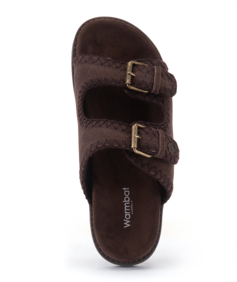 Warmbat Bendigo Suede Dames Sandalen - Choco