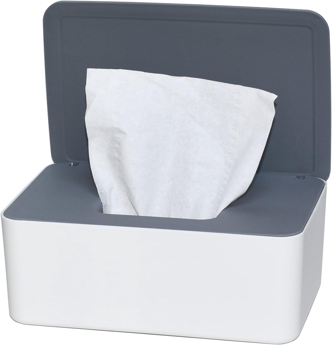 Oneay Opbergdoos voor tissues, stofvrije houder voor vochtige doekjes met deksel, voor thuis, op kantoor en in de auto.