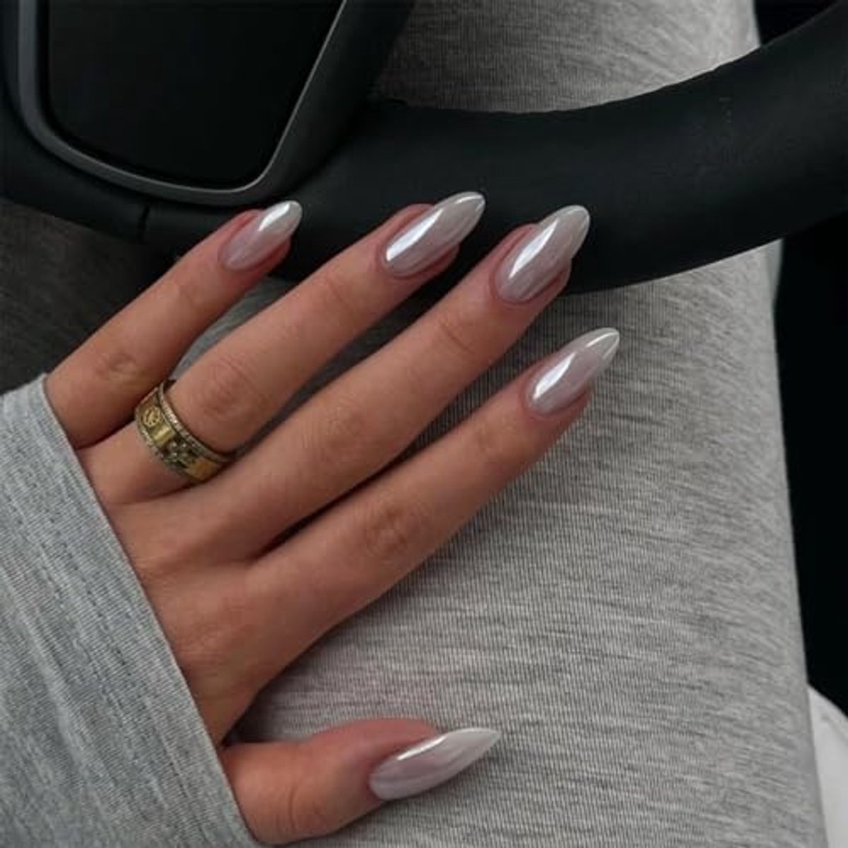 Druknagels - Glanzend Wit - 30 Stuks Kunstnagels voor Vrouwen