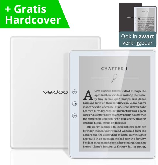 Haussgoods E-Reader 6 inch E-Ink met Harde Cover en Stretch - Haussgoods - €94,95