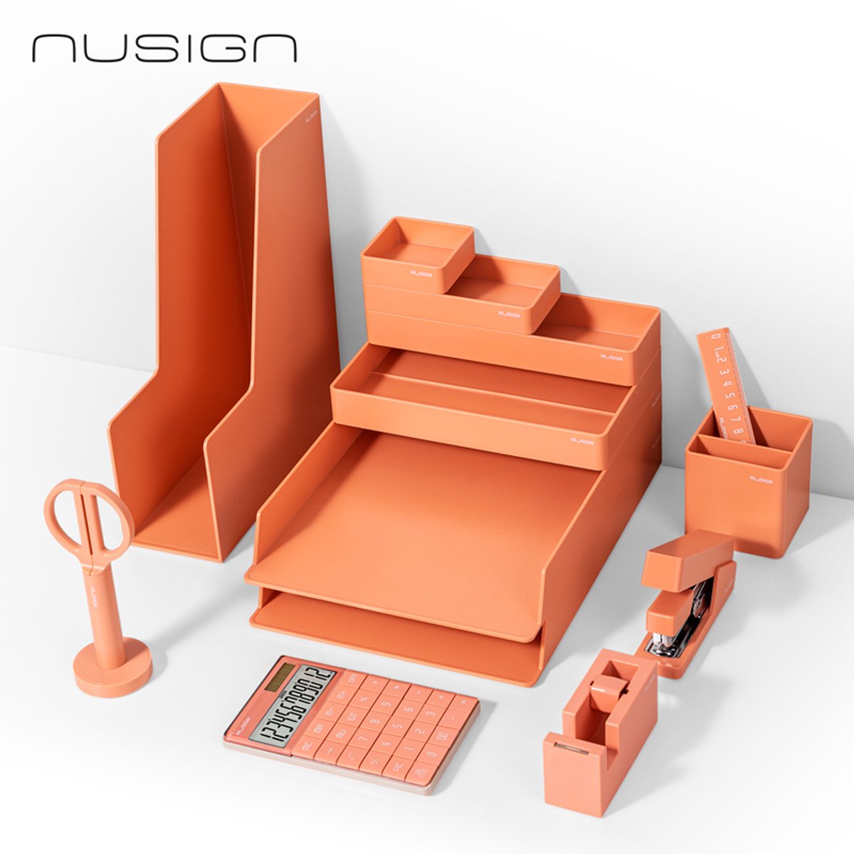 Bureauset Nusign 13-delig roze