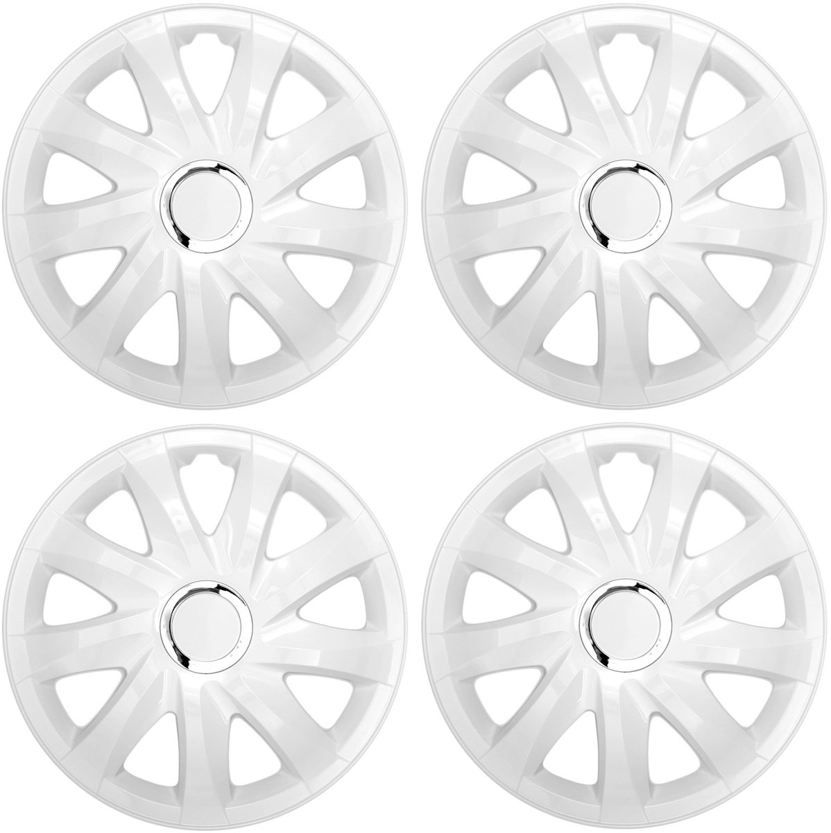 Universele wieldoppen 13'' NRM Drift wit, set van 4 stuks