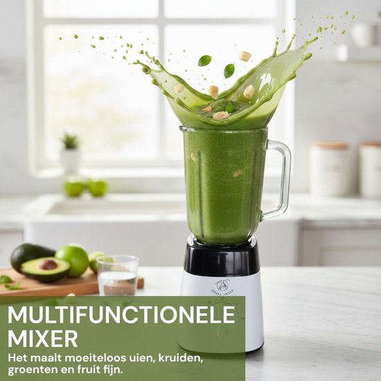 Royal Swiss - Blender –1,5 Liter - 500W - Smoothie Blender - RVS Mes - Pulse Functie van Royal Swiss — afbeelding 3