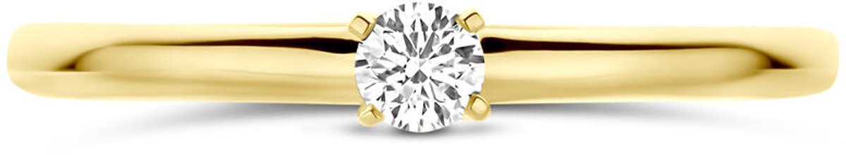 14K Geelgouden Ring Lab Grown Diamant 0.10ct G VS – 4034961