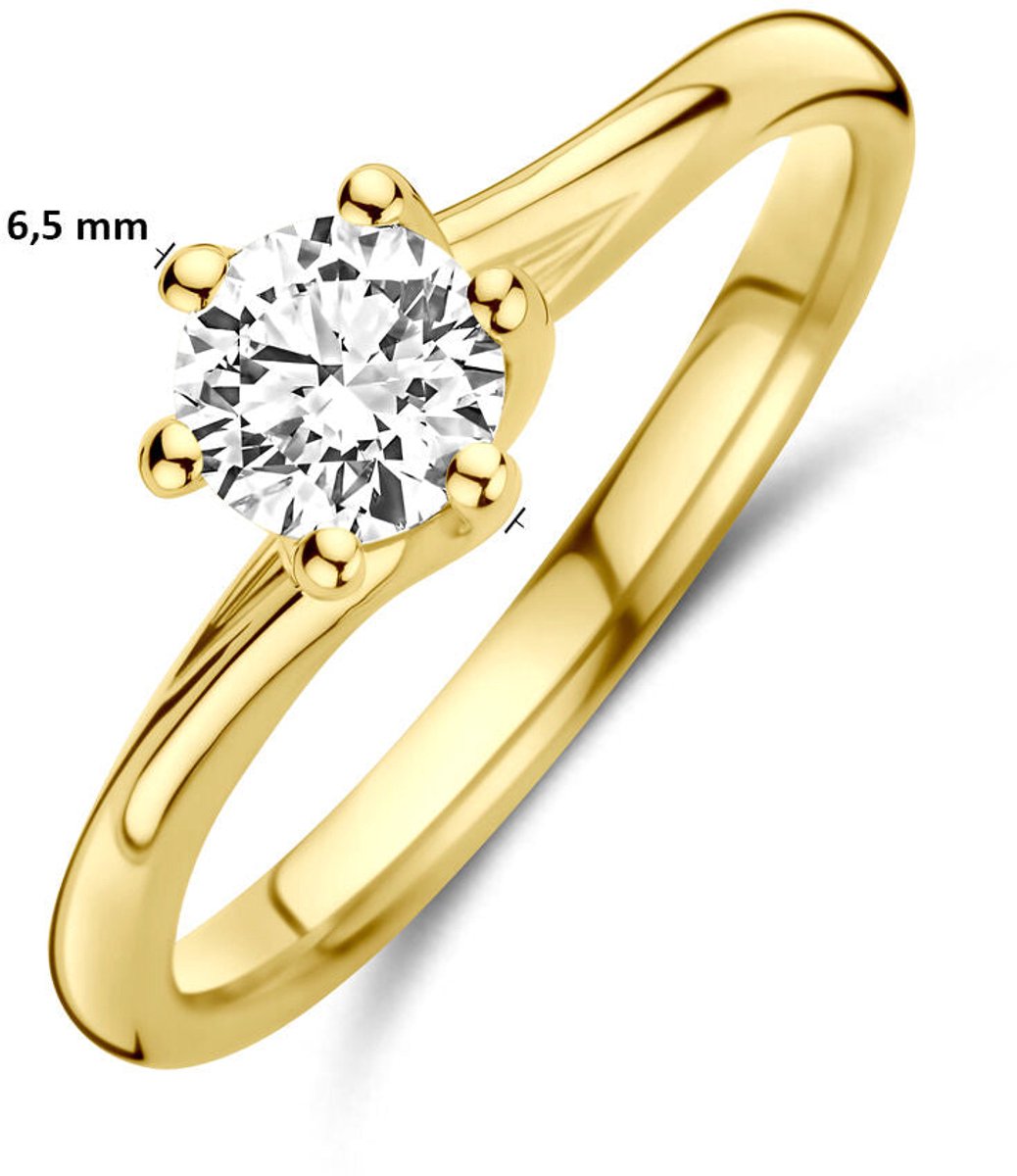 14K Geelgouden Ring Lab Grown Diamant 0.50ct G VS – 4034944