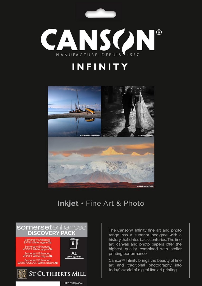Ontdek Fine Art Fotopapier Pakket met Zachte Nerf en Structuur voor Inkjet Printers