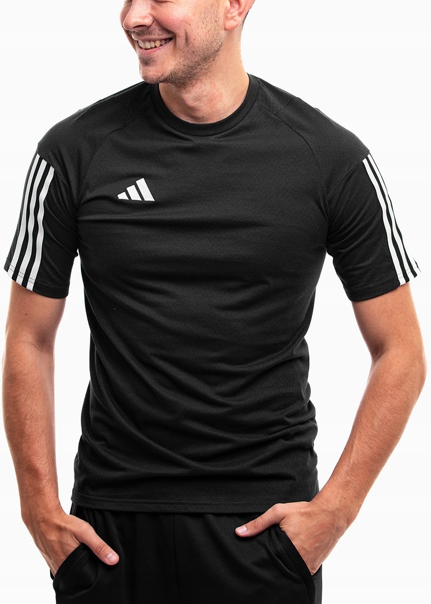 adidas Sportshirt Heren Tiro 23 – Katoen Zwart