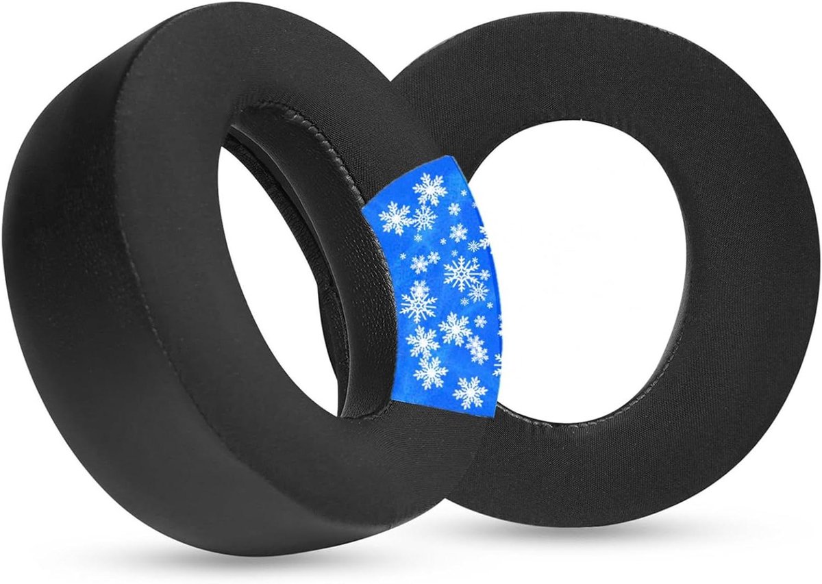 Vervanging Oorkussens voor Gaming Hoofdtelefoon | Geschikt voor PlayStation 5 | Comfortabele Oorkussens met Cooling Gel | Zwart