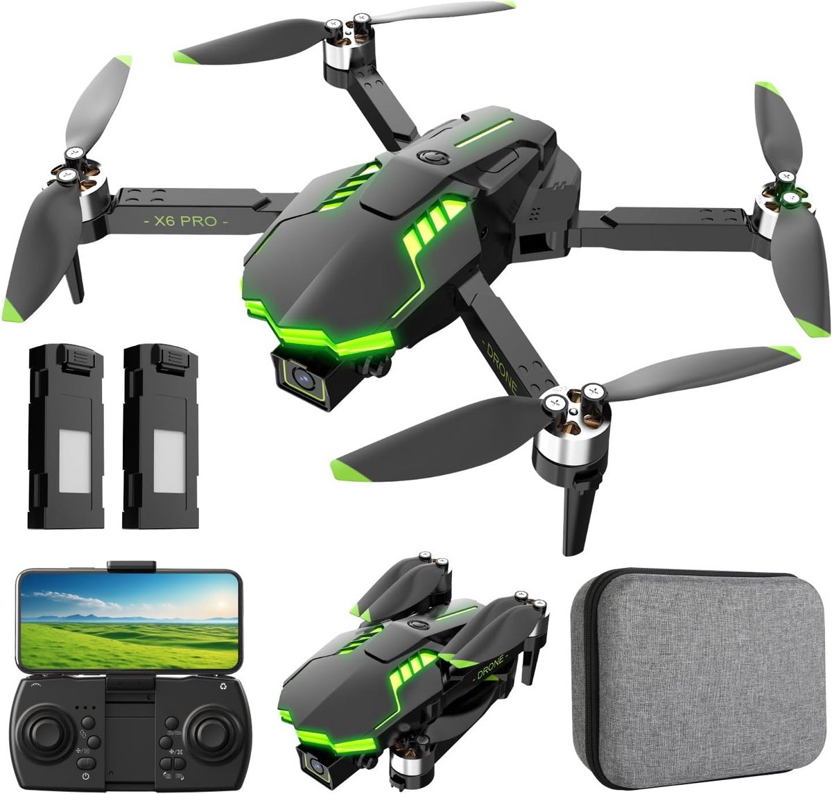Opvouwbare Drone met 1080P Camera voor Beginners - RC Quadcopter Cadeau