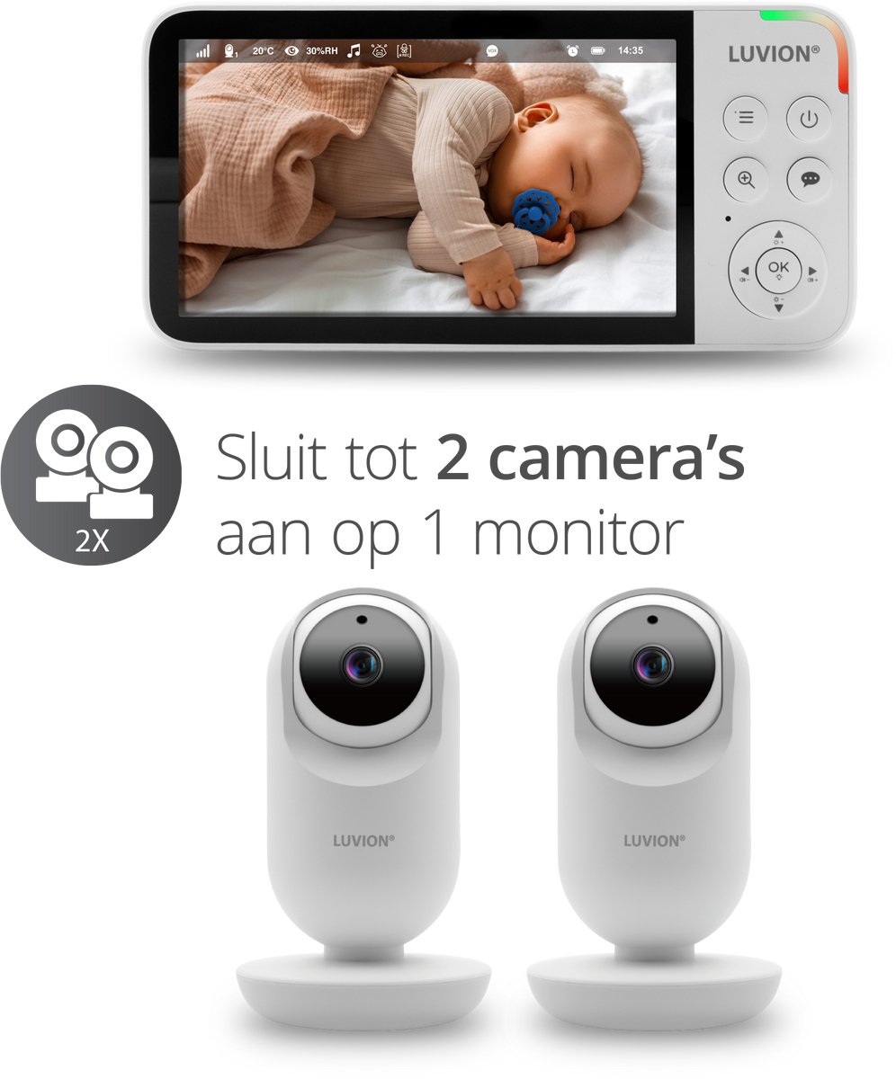 LUVION Supreme Connect 3 - Babyfoon met Camera en App thumbnail 5