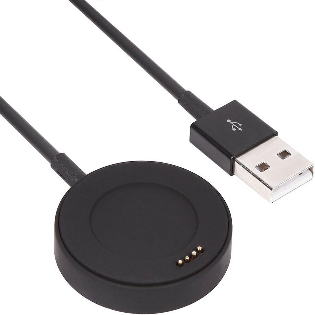 Draadloos USB Oplaadstation Desktop Oplader voor Smartwatch Zwart