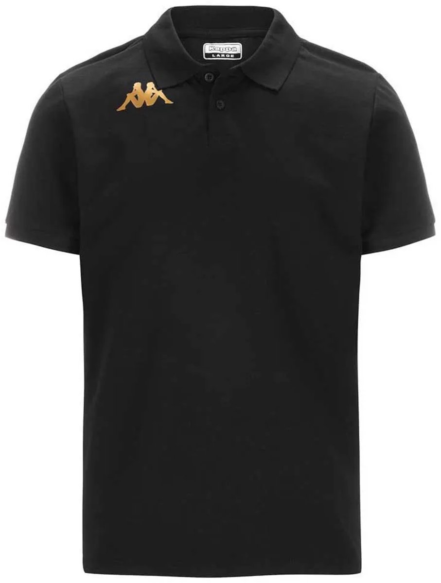 Kappa Gastio Korte Mouw Poloshirt L Man Zwart