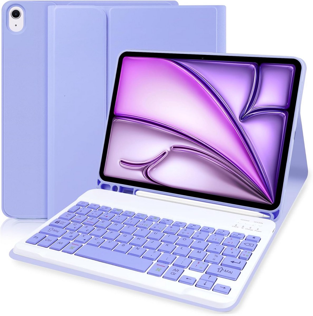 Toetsenbordhoes 11 inch voor Tablet met AZERTY Indeling en Pennenhouder