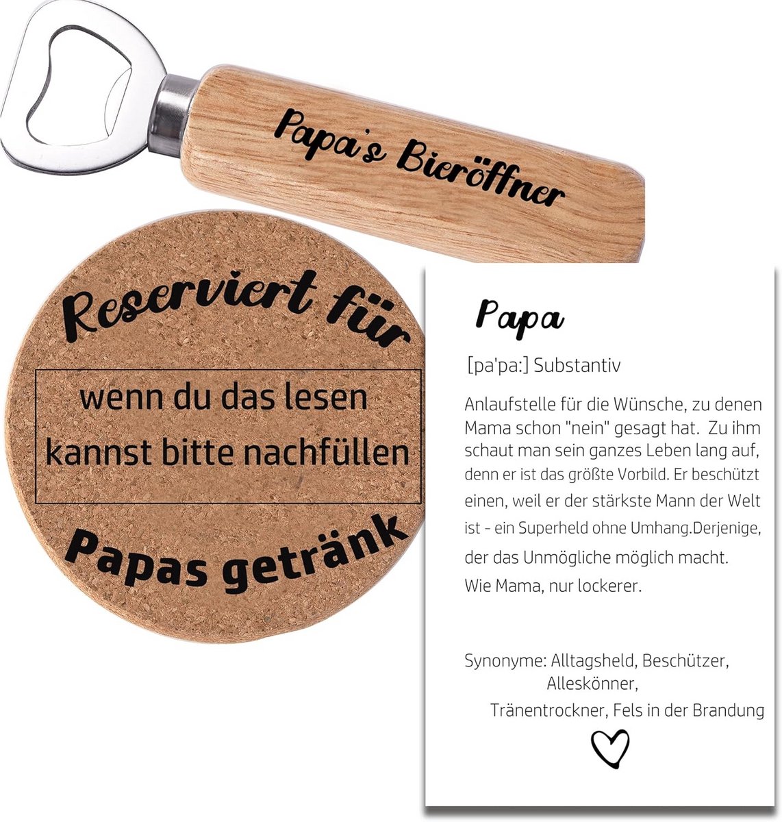 Flesopener Cadeau voor Vader - Beste Papa Ter Wereld