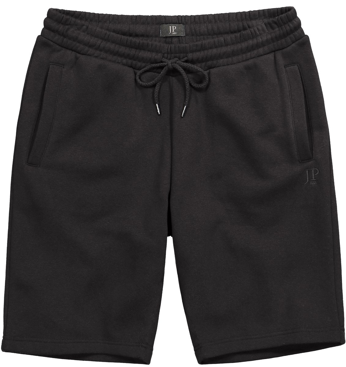JP 1880 - Heren - Sweatbermuda Buik-Fit basic OEKO-TEX - Zwart - Maat 8XL